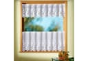 Weckbrodt Scheibengardine Flensburg Weiß Blumenmuster Jacquard Bild 2