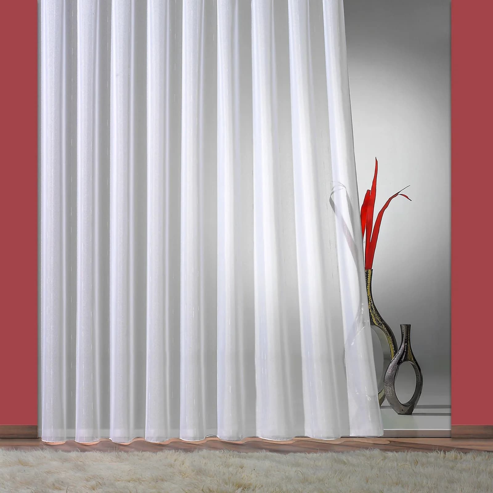 Gardine WECKBRODT "Fee" Gr. 2 Weiß 300x145cm Polyester