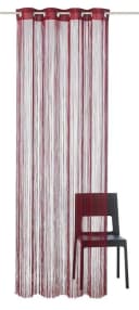 Weckbrodt Fadenvorhang Leon Bordeaux Polyester Ösen Bild 2