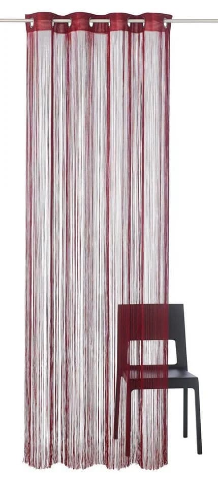 Weckbrodt Fadenvorhang Leon Bordeaux Polyester Ösen - Bild 2