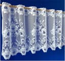 Weckbrodt Scheibengardine Marburg Weiß Floral Jacquard Bild 1