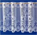 Weckbrodt Scheibengardine Marburg Weiß Floral Jacquard Bild 3