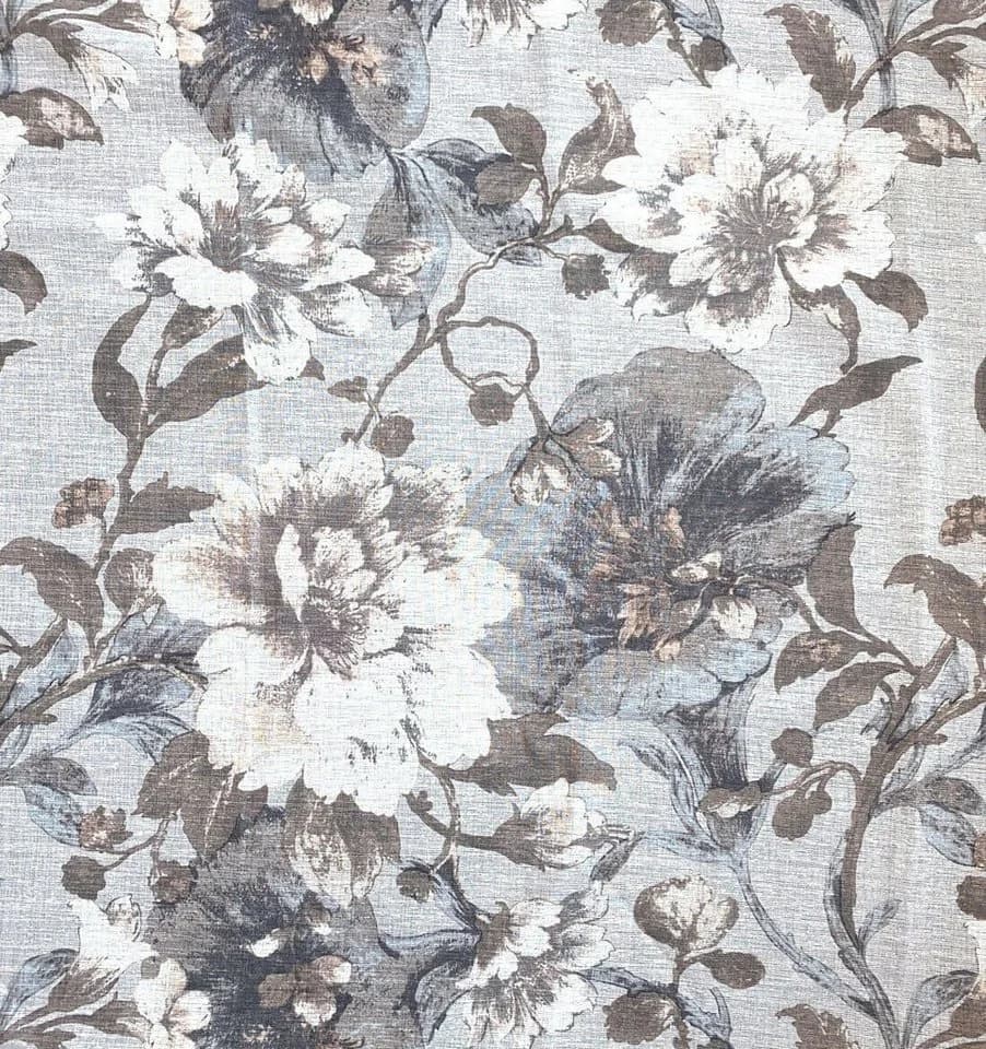 Vorhang WECKBRODT Charlotte Blau-Beige Floral Polyester - Bild 3