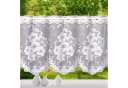 Weckbrodt Scheibengardine Mantua Weiß Jacquard Floral Bild 4