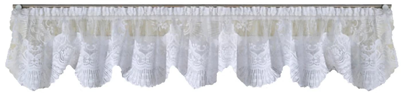 Weckbrodt Querbehang Siena Weiß Jacquard mit Bordüre - Bild 2