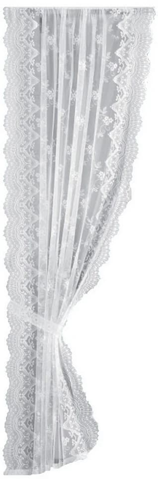 Weckbrodt Gardine Siena Weiß Jacquard Seitenschal mit Bordüre - Bild 2