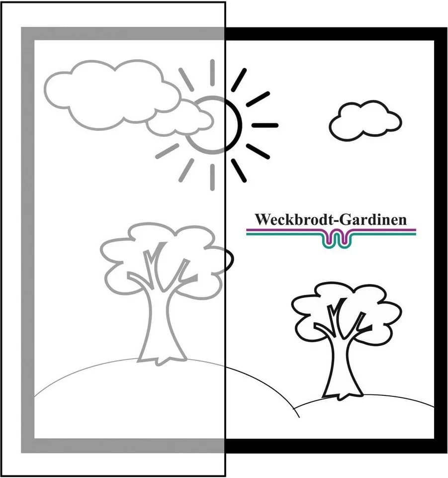 Weckbrodt Gardine Heidelberg Weiß Echte Stickerei Voile - Bild 3