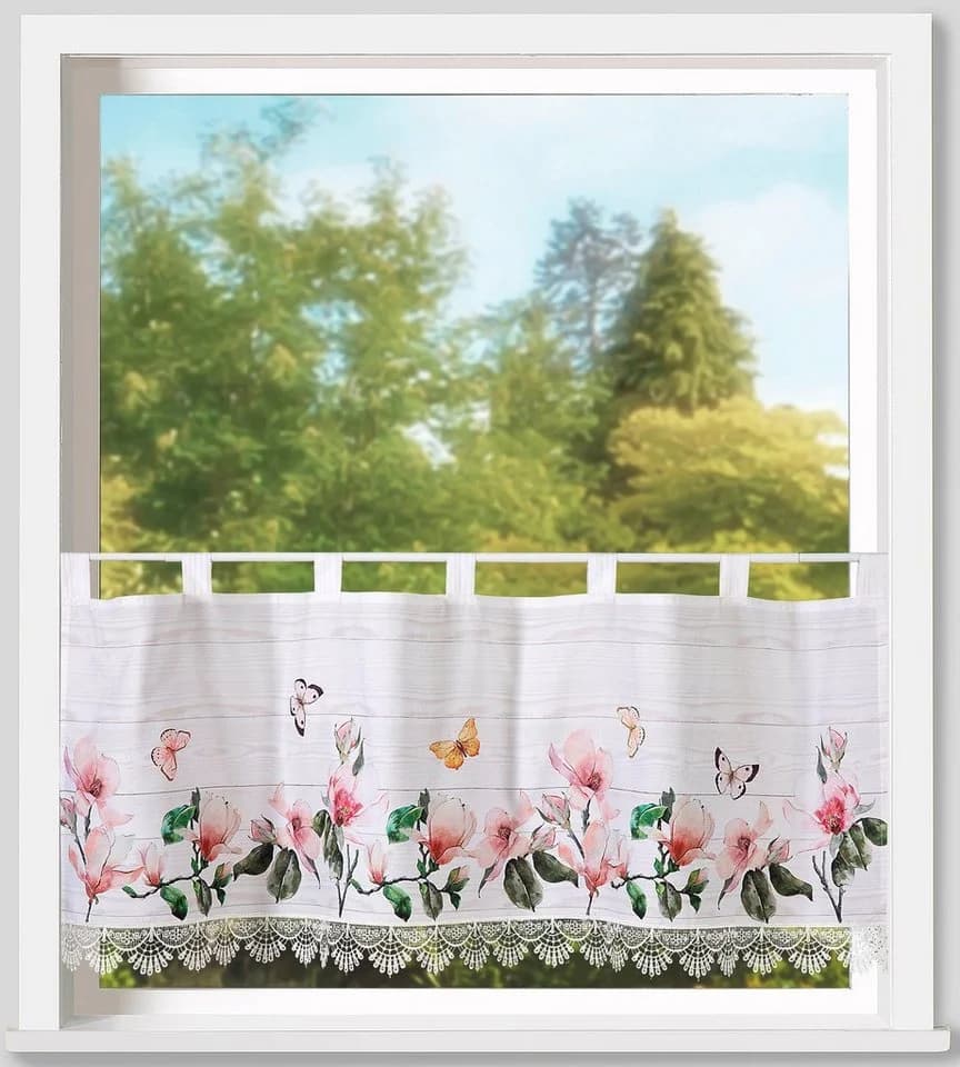 Weckbrodt Scheibengardine Thalia Bunt Floral Makramee - Bild 2