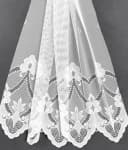 Weckbrodt Gardine Weimar Weiß Jacquard Floral Halbtransparent Bild 1