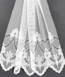 Weckbrodt Gardine Weimar C-Bogen Weiß Floral Jacquard Bild 1