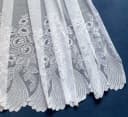Weckbrodt Gardine Savannah Weiß Jacquard mit Floraler Bordüre Bild 1