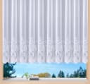 Weckbrodt Gardine Savannah Weiß Jacquard mit Floraler Bordüre Bild 2