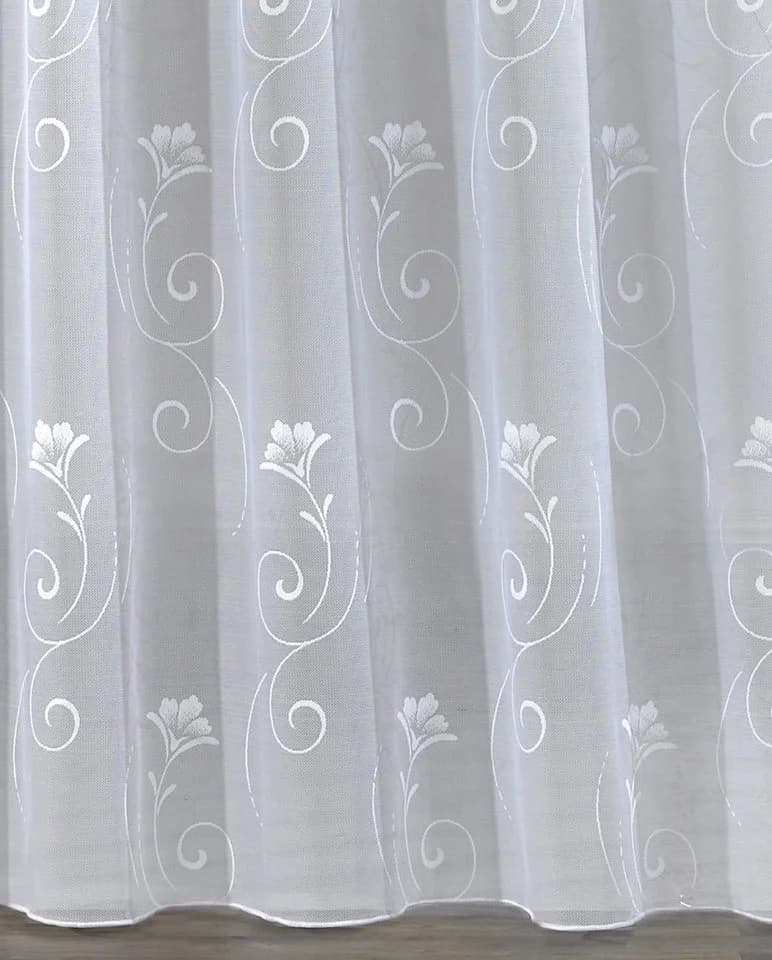 Weckbrodt Gardine Lilly Weiß Jacquard Polyester
