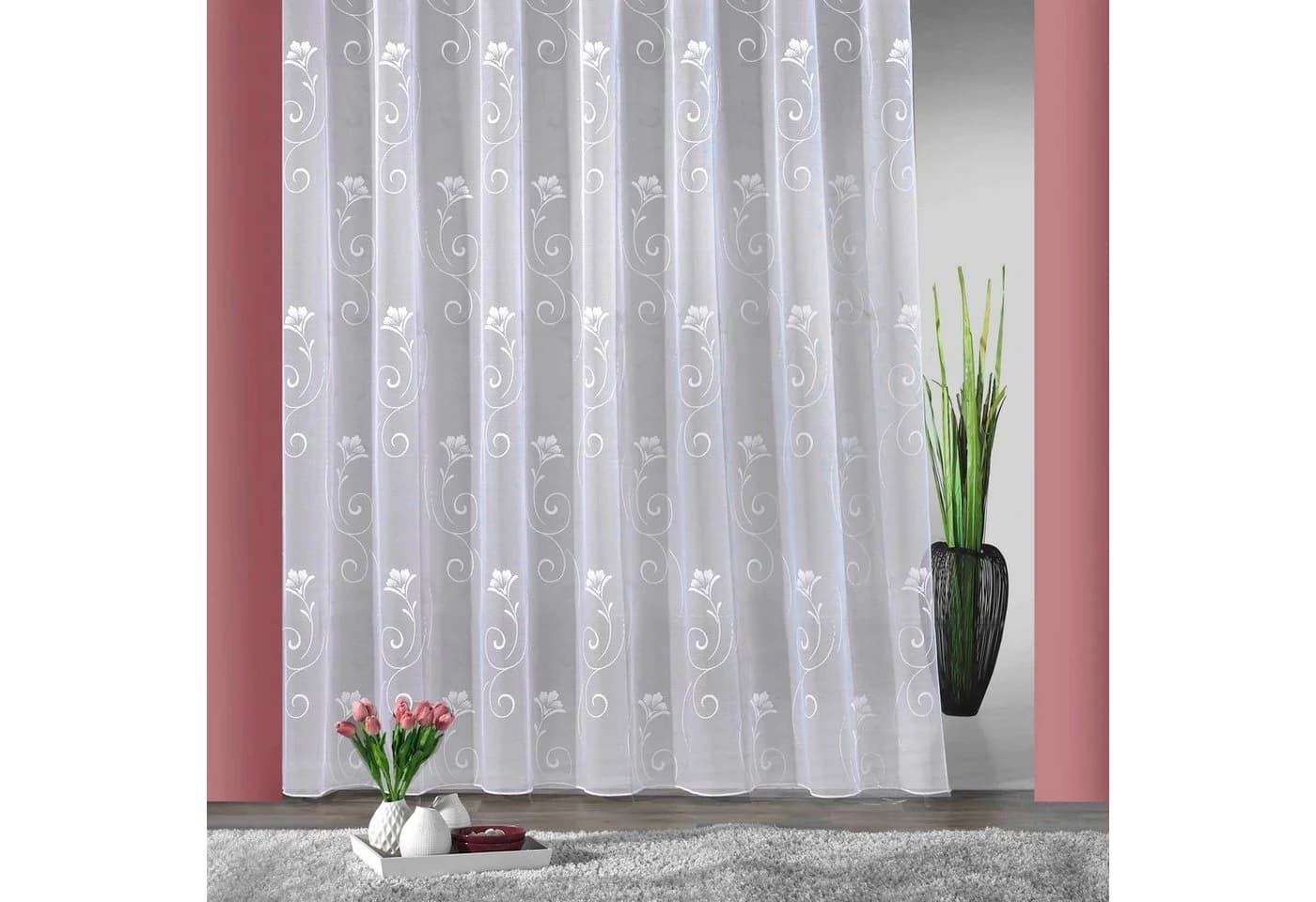 Weckbrodt Gardine Lilly Weiß Jacquard Polyester - Bild 2