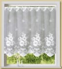 Weckbrodt Scheibengardine Mara Weiß Floral Jacquard Bild 1