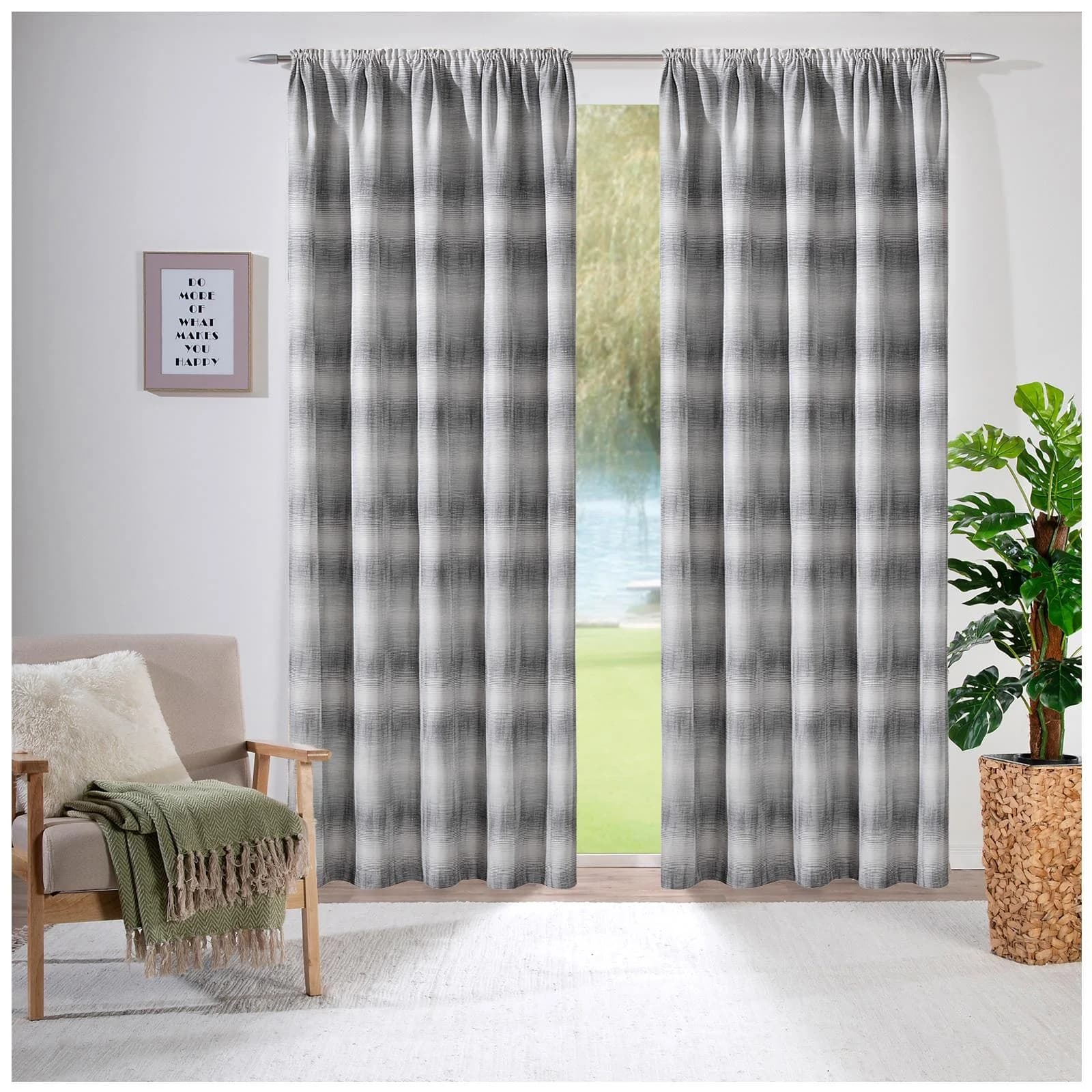 Weckbrodt Dekoschal Kilian Grau 145x175cm Polyester Blickdicht