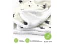 heimtexland Wohndecke Soft Flanell Sterne Kuscheldecke mit Sherpa Fell Creme Bild 3