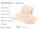 heimtexland Wohndecke Soft Flanell Kuscheldecke Creme Rautenmuster Bild 4