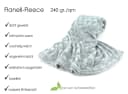 heimtexland Wohndecke Soft Flanell Kuscheldecke Silber Hellgrau Bild 4
