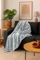 heimtexland Wohndecke Soft Flanell Kuscheldecke Silber Hellgrau Bild 5