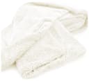 heimtexland Wohndecke Flauschige Cord Kuscheldecke Sherpa Fell Sofadecke Creme Bild 1