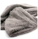 heimtexland Wohndecke Flauschige Cord Kuscheldecke Sherpa Fell Braun Bild 1