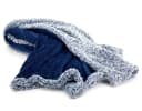 heimtexland Wohndecke Flauschig Samt Jacquard Flanell Navy-Blau Premium Bild 4