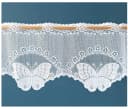 heimtexland Scheibengardine Weiß Jacquard Schmetterling Bild 3
