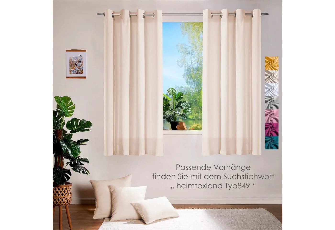 heimtexland Dekokissen Kissenhülle Baumwolle Natur Beige - Bild 3