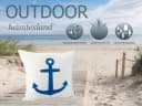 heimtexland Dekokissen Outdoorkissen Maritim Weiß 45x45 cm Bild 1