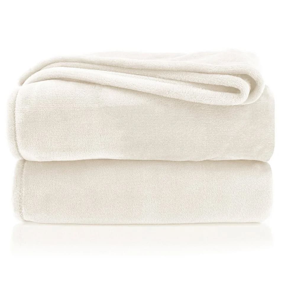 heimtexland Wohndecke Premium Super Soft Flanell Kuscheldecke Beige - Bild 2