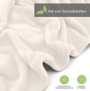 heimtexland Wohndecke Premium Super Soft Flanell Kuscheldecke Beige Bild 3