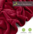 heimtexland Tragbare Ganzkörperdecke mit Ärmeln Bordeaux Flanell Bild 5
