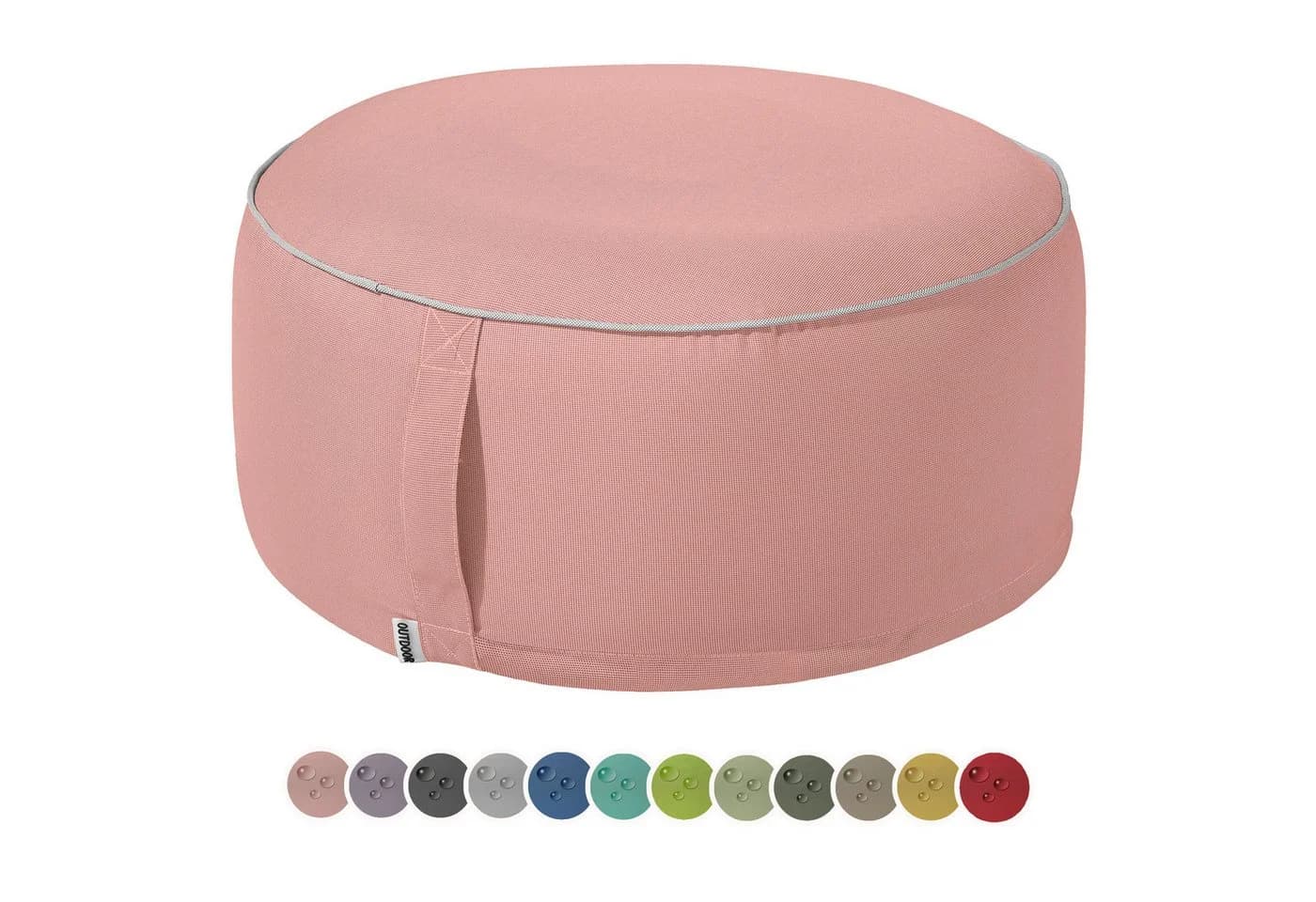 heimtexland Sitzkissen Outdoor Pouf Rosa UV-beständig - Bild 2