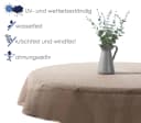 heimtexland Gartentischdecke Outdoor Braun Wetterfest UV-beständig Bild 1