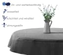 heimtexland Gartentischdecke Grau Wetterfest Robust UV-beständig Bild 1