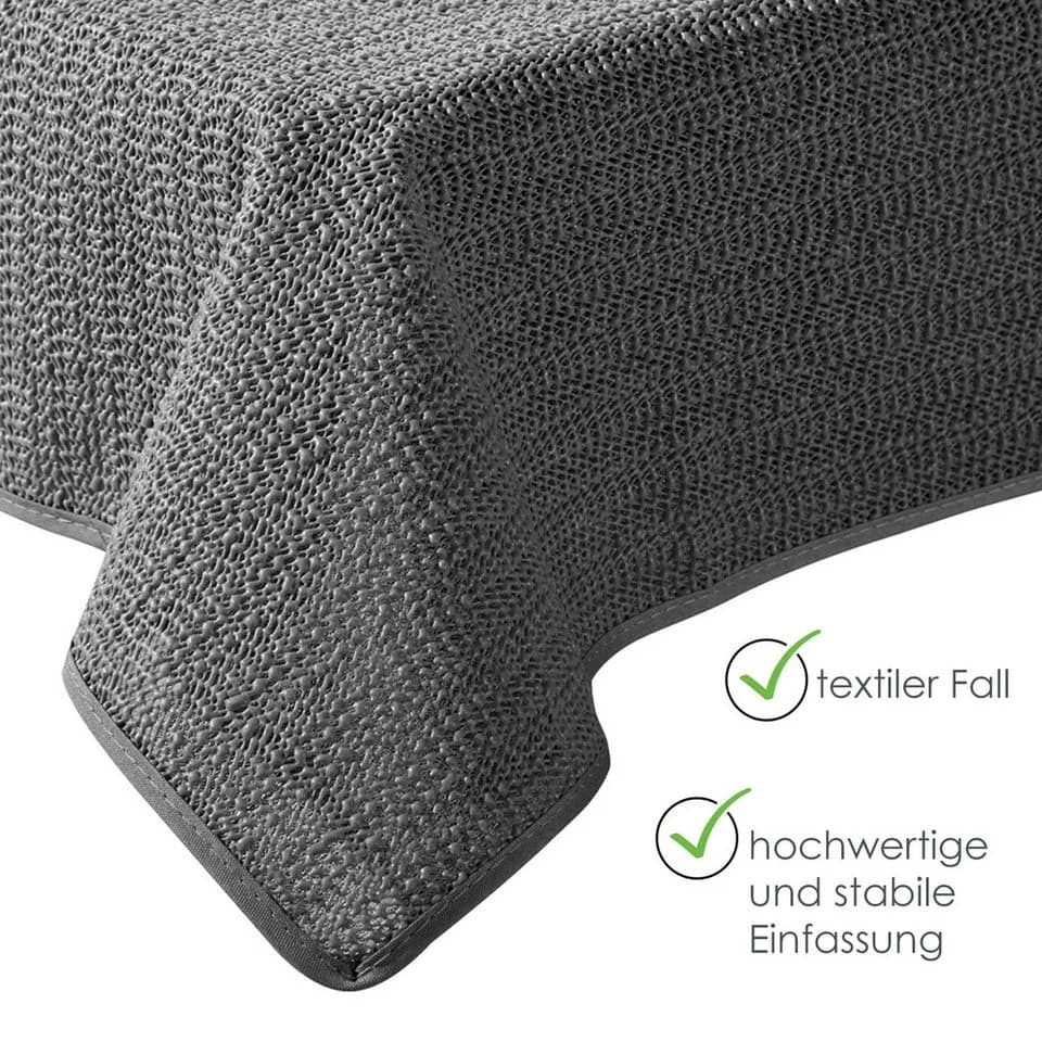 heimtexland Gartentischdecke Grau Wetterfest Robust UV-beständig - Bild 3