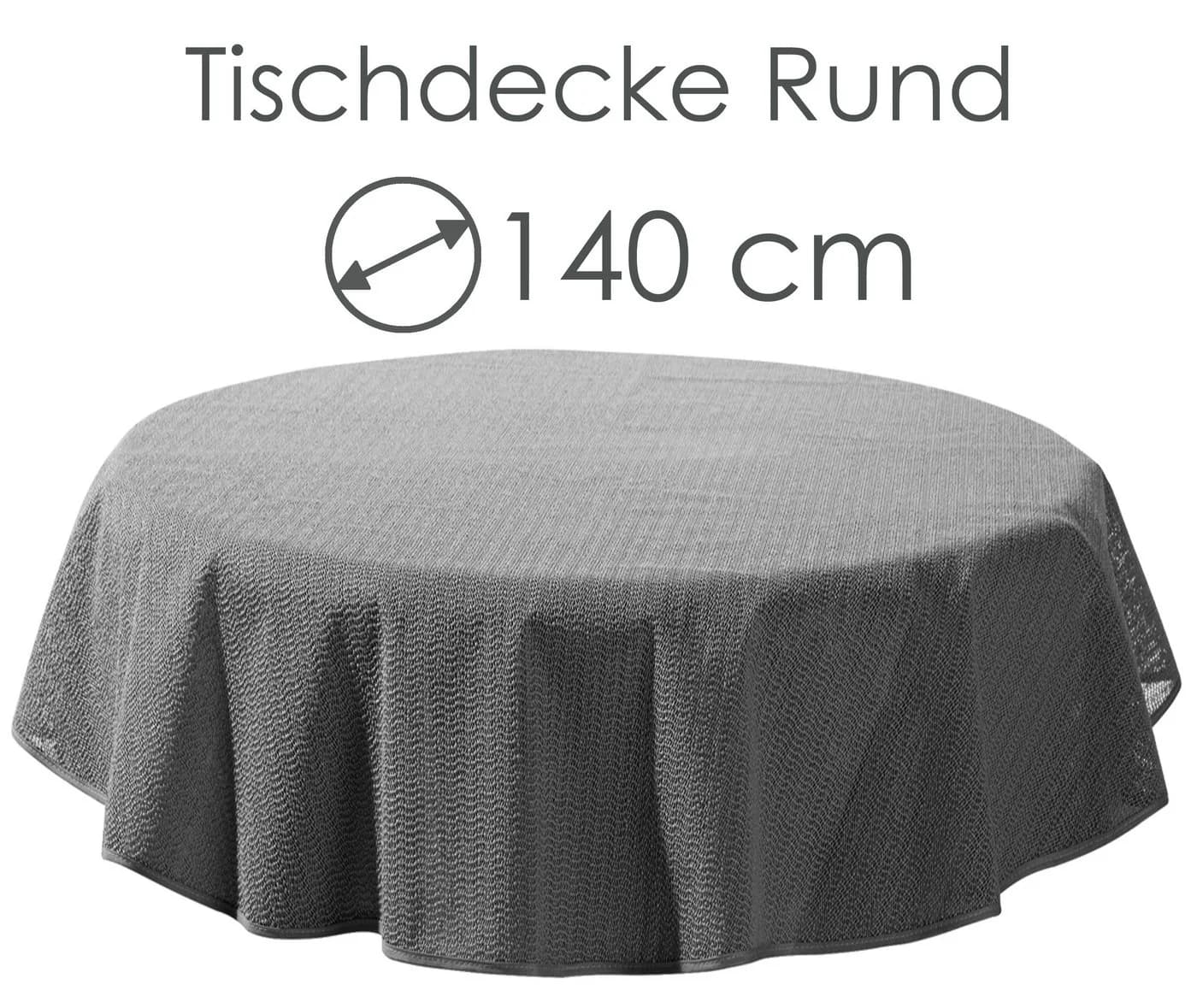 heimtexland Gartentischdecke Grau Wetterfest Robust UV-beständig - Bild 4