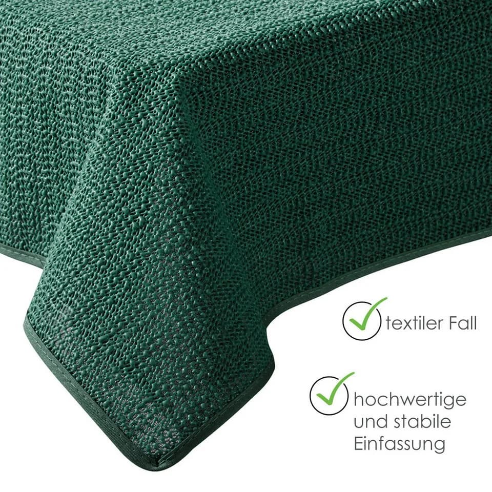 heimtexland Gartentischdecke Outdoor Dunkelgrün Wetterfest UV-beständig - Bild 3