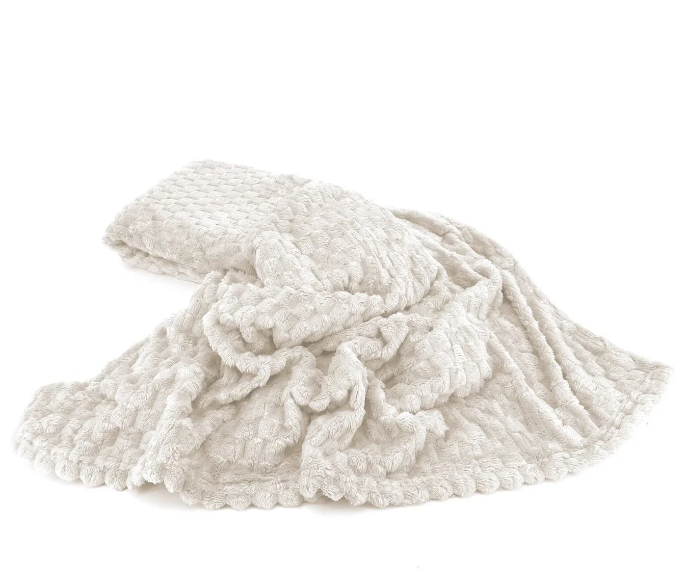 Heimtexland Flanell Kuscheldecke Creme 150x200 cm