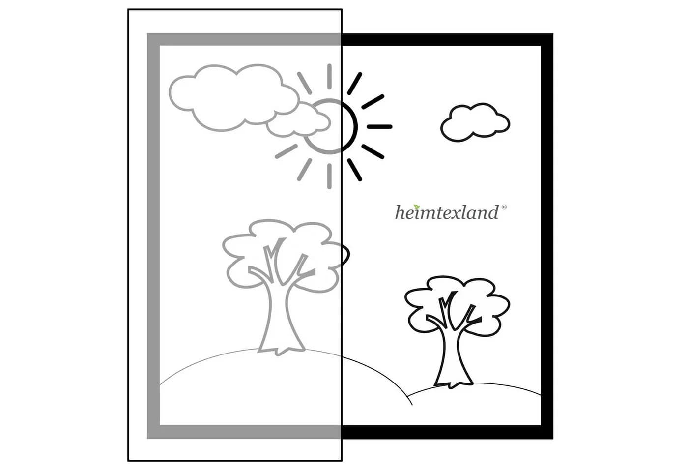heimtexland Schiebegardine Batist Optik Natur Transparent - Bild 5