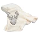 heimtexland Kuscheldecke Hirsch Fell-Imitat Landhaus Beige Bild 2