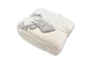 heimtexland Kuscheldecke Hirsch Fell-Imitat Landhaus Beige Bild 4