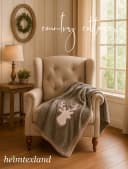 heimtexland Kuscheldecke Hirsch Fell-Imitat Landhaus Beige Bild 5