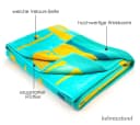 heimtexland Strandtuch XL 90x160 cm Jacquard Velours Bunt Bild 3