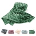 heimtexland Wohndecke Soft Flanell Kuscheldecke Waldgrün Rautenmuster Bild 2