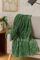 heimtexland Wohndecke Soft Flanell Kuscheldecke Waldgrün Rautenmuster Bild 5
