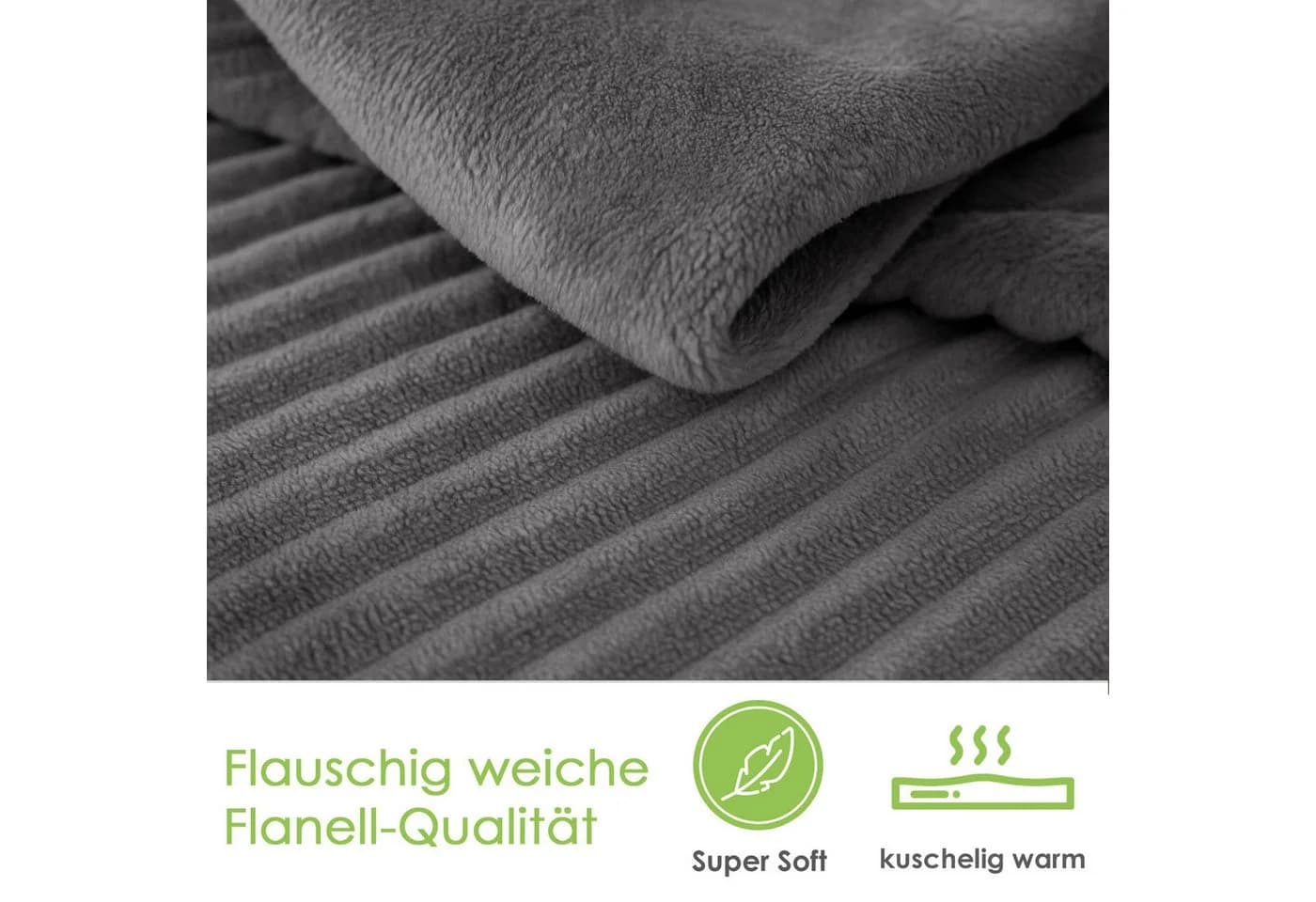 heimtexland Cashmere Touch Wende Bettwäsche Cord-Optik 135x200 - Bild 3