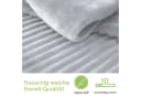 heimtexland Cashmere Touch Wende Bettwäsche Cord-Optik Silber Microfaser 2-teilig 135x200 Bild 3