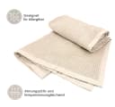 heimtexland Wohndecke Waffelpique Sommerbettdecke Baumwolle Beige Bild 3